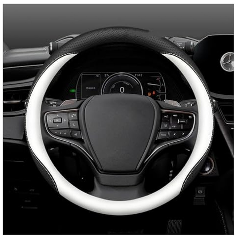 Ratt Tillbehör Bilrattkåpa För Lexus NX250 NX350h NX450h ES250 ES300h ES350 UX250h UX300e LX LM Rattöverdrag(Round-Style-B)
