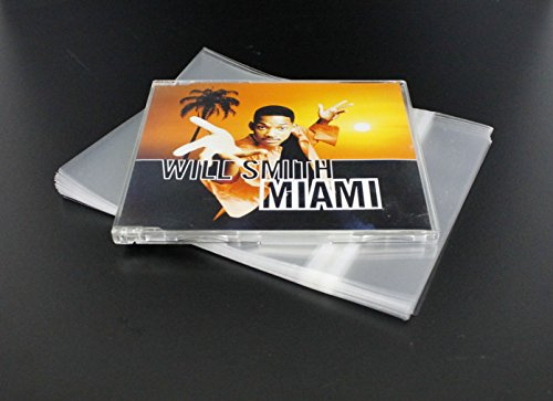 MC DAISON Busta richiudibile per custodie CD single jewelcase musicali originali sottili 14,5 x 13,6 cm (conf. 50 pz)