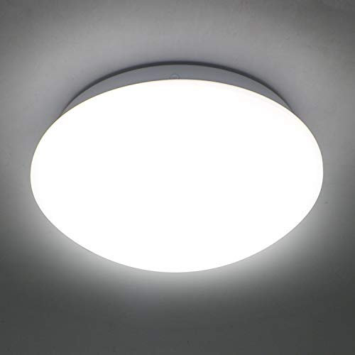 IMVSINCERE LED Small Round Bathroom Ceiling Light,12W φ220mm 8.5 Inch,IP44 Flush Ceiling Lights Waterproof 4500K 1200LM for Toilet Bathroom Hallway Corridor Kitchen