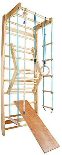 CCLIFE Espalier en Bois Echel Suedois Espalier Gym pour Adulte et Enfant Capacité de Charge 100KG