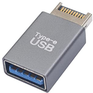 Duttek USB 3.1 Motherboard Adapter Converter 1 Pack, 10Gbps High Speed 3.1 USB Type-E Male to USB3.0 Female Motherboard Internal Adapter for Computer.