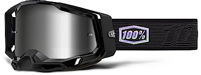 100% MÁSCARAS Racecraft 2 Goggle Maulwurf Spiegelglas Silver Lins, Unisex, Erwachsene, Standard