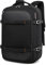 Mochila portátil para hombres 17 pulgadas con ranura de carga USB, Antirrobo portátil grande para viajes de negocios Mochila de trabajo Hombres Mujeres - Negro