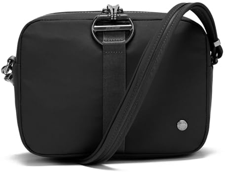 Pacsafe Citysafe CX Anti-Theft Square Crossbody - Anti-Theft Shoulder Bag, Econyl Black