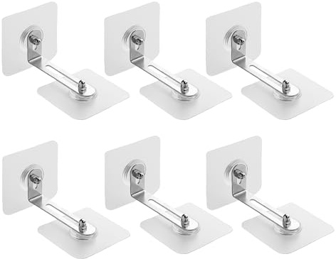 Anclaje antivuelco de 6 piezas, instalación autoadhesiva sin agujeros, kit antiinclinación, kit de correas para muebles, anclaje de pared para muebles, seguridad para bebés
