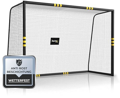 Racetex Fussballtore für Garten Kinder und Erwachsene mit [Anti-Rost Beschichtung] - Fußballtor Kinder inkl. Erdanker für optimalen Halt - Fußball Tor mit rundum Polsterung (300cm x 200cm)