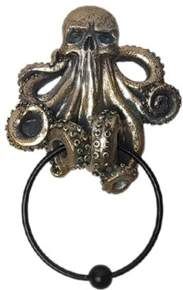 Aldaba para puerta delantera, diseño clásico vintage para decoración de café temático