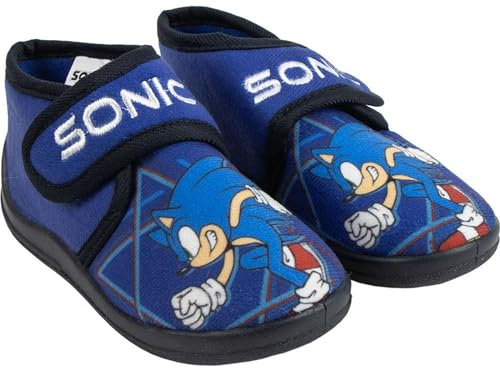 CERDÁ LIFE'S LITTLE MOMENTS Mixte Enfant Zapatillas De Casa Media Bota Sonic, Bleu, 28 EU