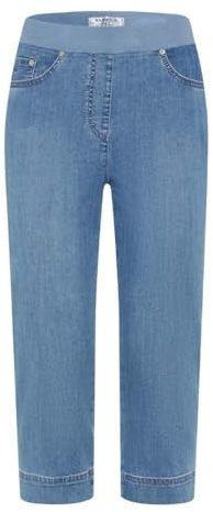 Raphaela by Brax Pamina Capri Light Denim Jeans, 28 Bleachedslightly Used, 29W / 32L Mujeres