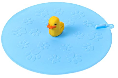 Qianyu Tappo di scarico per vasca da bagno, 15 cm, carino, grande, tappo di scarico piatto a ventosa, tappo di scarico per capelli, tappo di scarico per doccia, pavimento, cucina, lavanderia, bagno