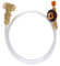 Asyduey Propane Refill Adapter Picnic Camping Stove Gas Hose Double Sided Adjustable Flat Tank Gas Pipe Adapter Hose