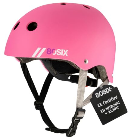 80SIX multisporthjälm med passform (rosa matta, M/L)