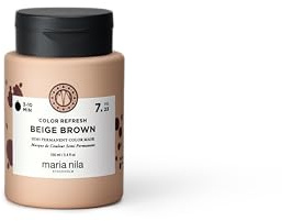 Maria Nila Colour Refresh, Beige Brown 100 ml, Maschera per capelli Castano Beige, Pigmenti Semi-Permanenti, Prodotto 100% Vegano e Senza Solfati/Parabeni
