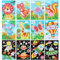 LIHAO 12 Stück Mosaik Set Aufkleber für Kinder Kunst Bastelset Eva DIY handgefertigte Kunst Puzzles für Malerei Handwerk Ausbildung