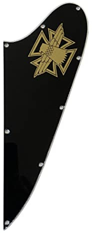 Passar Gi bson Thunderbird Firebird tom stil gitarr pickguard (3 lager vintage grön) (3 lager svart-2)