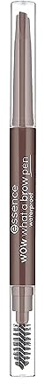 essence wow what a brow pen waterproof, Augenbrauenstift, Nr. 02, Braun, sofortiges Ergebnis, matt, vegan, wasserfest, ohne Mikroplastikpartikel, Nanopartikel frei, 1er Pack (0.2g)