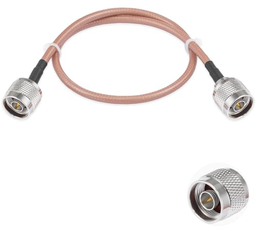 Vecys N till N Hane Jumper N Hane Till Hane Lågförlust Koaxialkabel RG400 20/50CM för 3G 4G 5G LTE Antenn Skinka Radio GPS WiFi