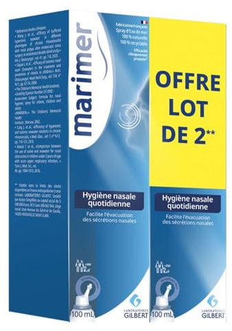 Marimer Spray Higiene Nasal Diario - Lote de 2 x 100 ml