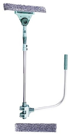 MagiDeal Tergivetro per la pulizia dei vetri, strumento per la pulizia dei forma di U, Testa orizzontale