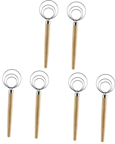 Ciieeo 6pezzi Frusta Per Impasti Inossidabile Per e Preparare Per Pane Biscotti e Dolci