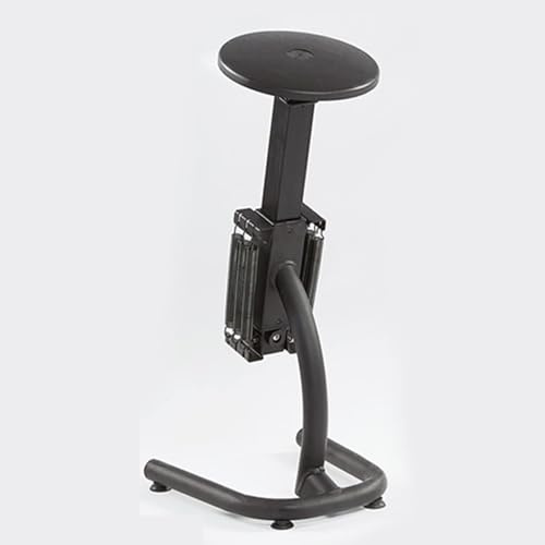 Machine à squat - Équipement d'exercice pour salle de sport à domicile - Banc de poussée multifonction noir pour fessiers, quadriceps, entraînement des jambes - Entraîneur d'aide aux squats