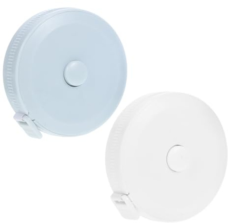 SHINEOFI 2 piezas Cinta Suave Retráctil de Herramienta de Medición Portátil para Manualidades Costura y Precisa y de Usar Reducidos