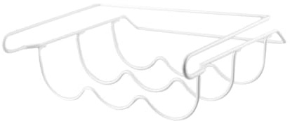 UTHCLO Soporte Metálico Apilable para Botellas De Cerveza y Agua, Estante Pequeño Blanco para Nevera, Organizador Resistente De Hierro Adecuado para Cocina y Refrigerador, Ahorro De Espacio