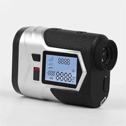 ZHFGJKSO Telémetro de Golf for Caza, Recargable, 1200 m, 650 m, con inclinación Ajustable, Bloqueo de Bandera, medidor de Distancia por vibración(1200m)