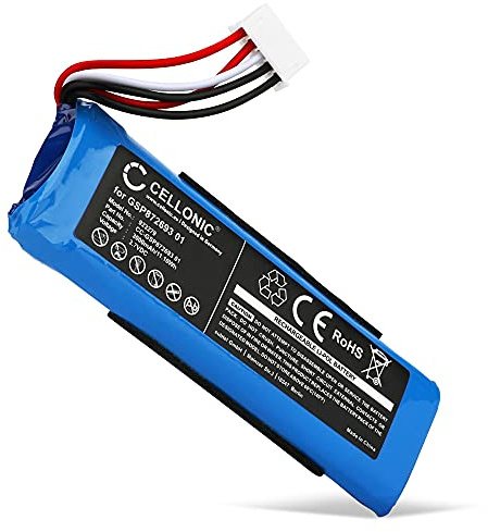 CELLONIC 1x Akku für Lautsprecher Kompatibel mit JBL Flip 4, Flip 4 Special Edition, GSP872693 01 - (3000mAh, 3.7V)