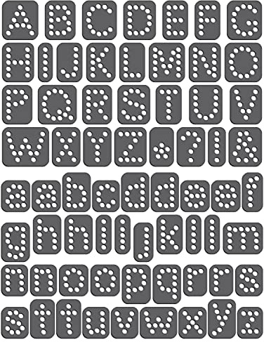 Magnetic Rhinestone Template(s) - Font - Arial 1 inch