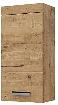 Vicco Badschrank Luna, Badezimmermöbel, Eiche, 37 x 77 cm