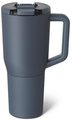 BrüMate Müv 1L Coffee Travel Mug with Handle | 100% Leakproof Thermal Cup for Hot & Cold Drinks | Stainless Steel Insulated Flask | Reusable Tumbler for Commuting & Outdoors (Nightfall Blue)