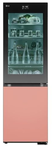 LG GBG719MDNN Kühl-Gefrierkombination – 352 L, MoodUp mit einstellbaren Farbänderungen, InstaView, Musik Kollektion, LCD-Display, Total No-Frost, 10 Jahre Kompressorgarantie, Energieklasse D