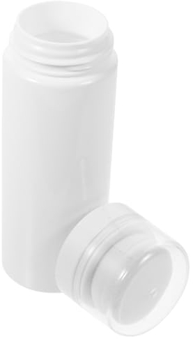 BESTonZON Tragbare Puderquastenflasche Puderquasten Kasten Mit Staubschutz Puderhalter Kunststoff Für Babypflege Und Reisen