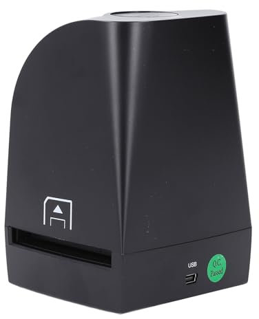 Film Scanner to Digital, Portable Photo Scanner, Convert Color & Negative & 35mm 135mm Black and White Slides to Digital Photos, Slide & Negative Scanners (Black)
