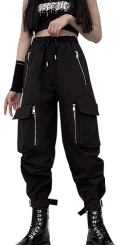 YINGWIN Women's Combat Trousers Walking Hiking Trousers Casual Outdoor Streetwear Black