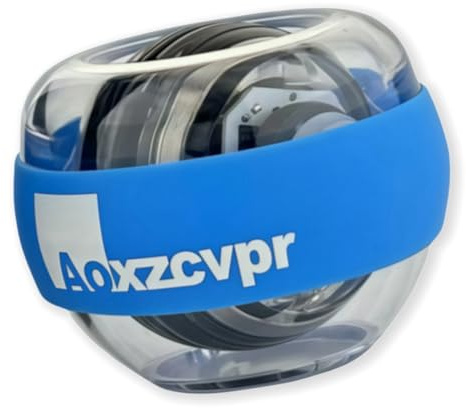 Aoxzcvpr Power Wrist ball auto start Gyro gyroscope torque Ball with LED Lights for hand trainer for sports enthusiasts. (Blue)