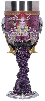 Nemesis Now World of Warcraft Sylvanas Kelch, 19,5 cm, Banshee Queen, Sammlerstück, offizielles WoW-Lizenzprodukt