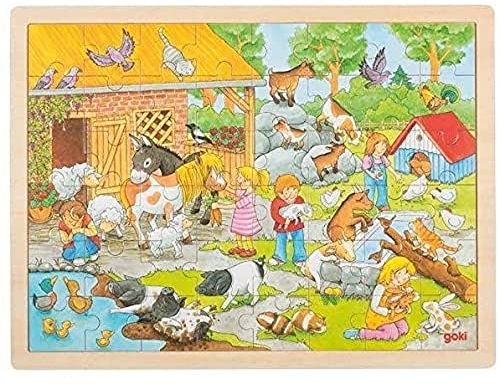 Einlegepuzzle Streichelzoo (Kinderpuzzle), Gemischt