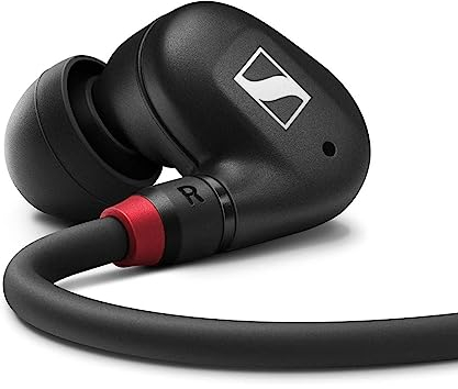 Sennheiser IE 100 PRO Wireless Black Drahtlose In-Ear-Hörer | Dynamischer 10-mm-Breitbandwandler | BT-Anschluss, USB-C-Kabel & S/M/L Silcone-Adapter Enthalten | Schwarz (509171)