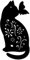 CREATCABIN Gato Metal Arte de Pared Animal Mariposa Decoración Colgante de Pared Silueta Escultura Adornos Letrero de Hierro para Interior Exterior Hogar Sala Cocina Jardín Oficina Decoración Regalo