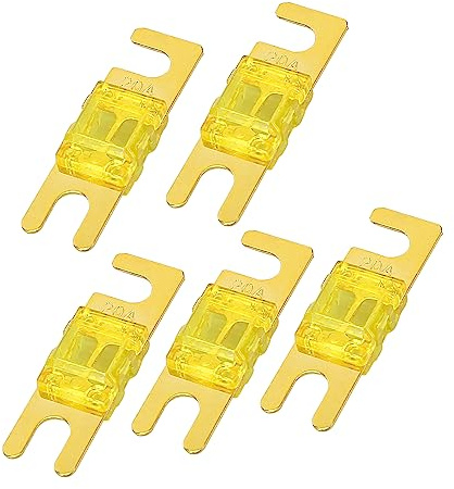 A ABSOPRO Automobile 20A AFS Mi-ni ANL Fusibles 32V Plastique (Ensemble de 5)