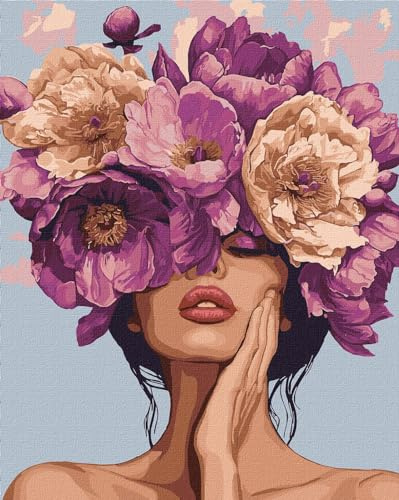 IDEYKA Malen nach Zahlen - Blumige Melodie 40х50 mit Holzrahmen