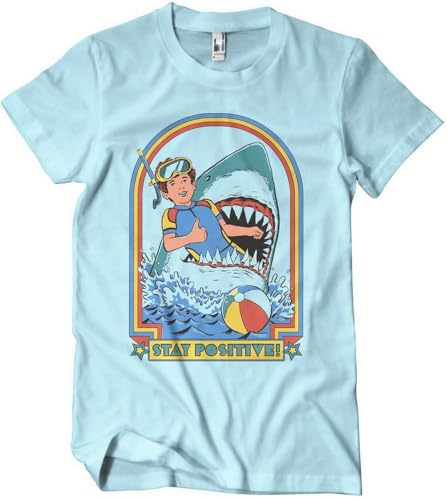 Steven Rhodes Stay Positive T-Shirt SkyBlue-M