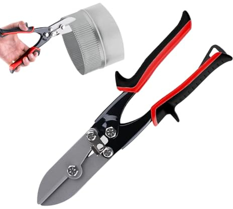 Crimpadora para conductos,Pinza para chapa metálica con mango antideslizante | Crimpadora para canalones y descensos de agua Herramientas Manuales | para Doblado Doblado Tubos de Estufa Canales