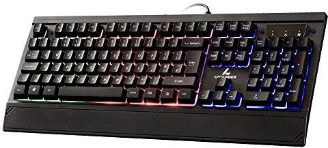 LYCANDER Tastiera Gaming spagnola, con cavo USB (1.8m), 19 tasti anti-ghosting, retroilluminazione a LED