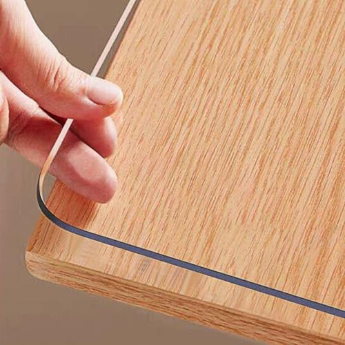 OstepDecor Protector Mesa Transparente 40 x 120 cm,1.5mm Protector Escritorio & Alfombrilla Escritorio, Mantel Transparente Mesa Rectangular, Anti-Deslizante, Impermeable, Resistente al Calor