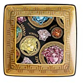 VERSACE - Medusa Amplified Ciotola Coppetta Coppa Quadrata 12cm Porcellana