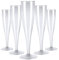 Perla, 48 Flute da Champagne Eleganti in Plastica, 120ml, Trasparenti, Resistenti e Riutilizzabili, Bicchieri da Brindisi per Feste, Compleanni, Matrimoni, Natale, Capodanno