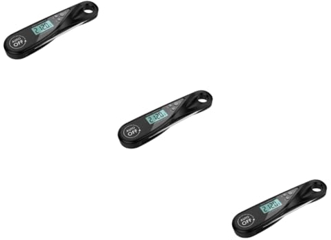 IMIKEYA 3pièces Thermomètre De Cuisine Numérique Instantané Pour Viande Température Précise Pour Cuisson De Poulet Poisson Design Inoxydable Et Couleur Noire